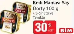 DORTY KEDİ MAMASI YAŞ 100 G fiyat ve kampanya bilgisi